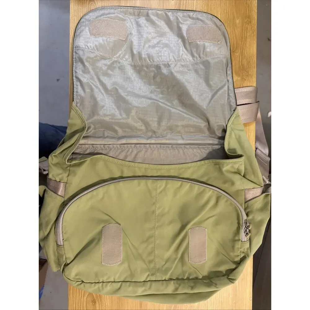 Vintage Overland Equipment Messenger Bag Travel Laptop Shoulder Bag Green